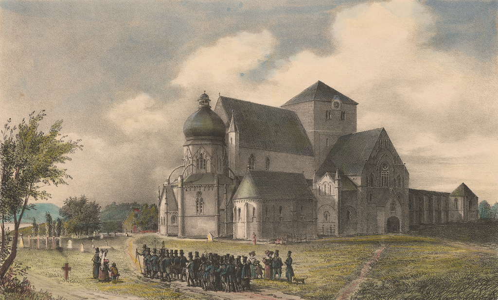 Domkerk, steendruk Carl Johan Fahlcrantz, 1821, GA Trondheim, cc by 2.0